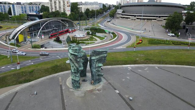 Monument of Silesian Insurgents in Katowice (Polish: Pomnik Powsta_c�w Slaskich)