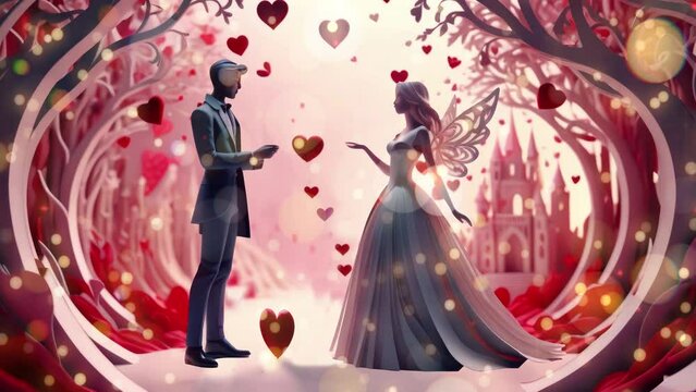 Love, valentine, colorful composition, symbolism and romance of love, February 14, Valentine's Day