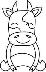 Cow Animal Outline