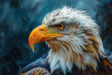 painting of an eagle