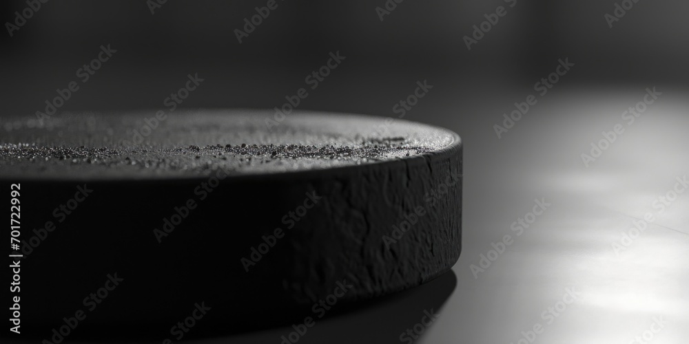 Poster a black and white photo of a wooden object. suitable for various design projects