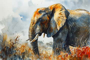 painting of an elephant