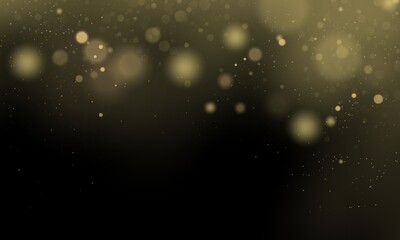 Obraz premium gold bokeh on the black background 