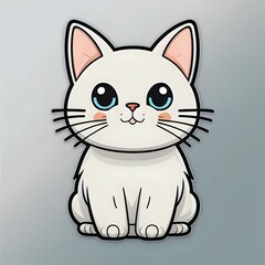 Obraz premium cat with a bow