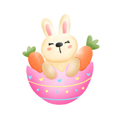 easter bunny with egg