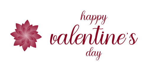 Obraz na płótnie Canvas Happy Valentine's Day Beautifu Text Design illustration