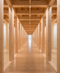 largo pasillo de madera © Oriol