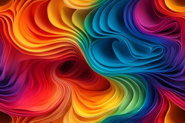 Abstract colorful background with waves swirls rainbow colors