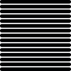 Large and densely standing horizontal stripes