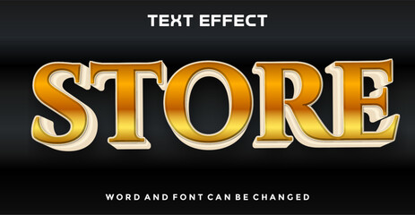 Store editable text effect