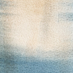 hand drawn watercolor background. Watercolor stains with granulation. background for postcard banners. Colored pigments on paper