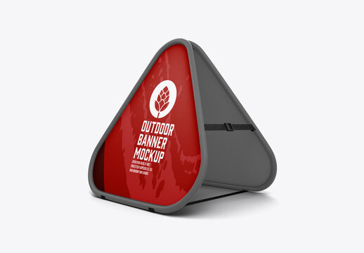 Triangle Pop-up Banner Mockup