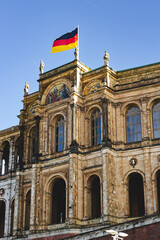 Fototapeta na wymiar Closeup of The Maximilianeum in Munich.