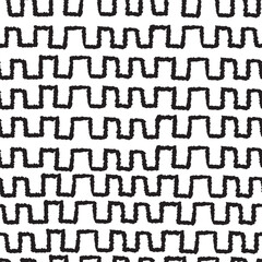 Zigzag lines and triangles vector collection. Simple geometric monochrome shapes. Memphis design, retro geometric elements. 