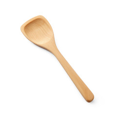 Wooden spatula on isolate transparency background, PNG