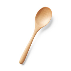 wooden spoon on isolate transparency background, PNG