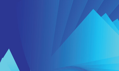 Obraz premium abstract blue background with triangles for design card and business