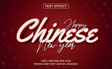 Text Effect Chinese New Year Fully Editable