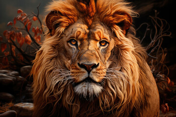 Portrait of the Lion King of Beasts