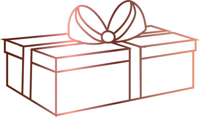 Gift boxes gradient decoration design.