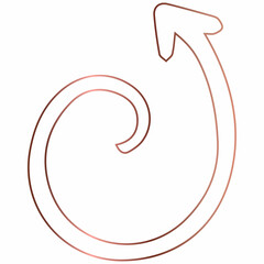 Arrow pointer gradient decoration design.