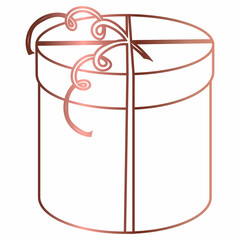 Gift boxes gradient decoration design.