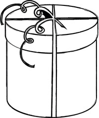 
Gift boxes doodle decoration design.