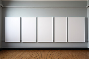 Fototapeta premium Minimalist Poster Frame Mockup Gallery created with Generative AI