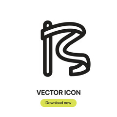 Rhythmic Gymnastics icon vector. Linear-style sign for mobile concept and web design. Rhythmic Gymnastics symbol illustration. Pixel vector graphics - Vector.