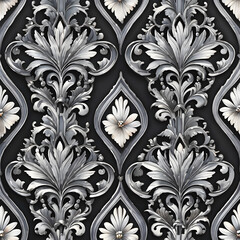 seamless black and white pattern
