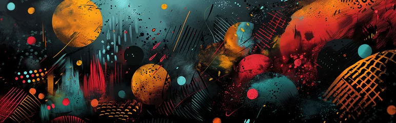 Foto op Plexiglas Color Splash series. Background design of fractal paint and rich texture on the subject of imagination, creativity and art © ksu_ok