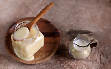sweet dessert made from milk, condensed milk