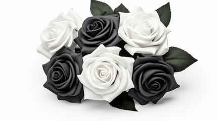 White black rose