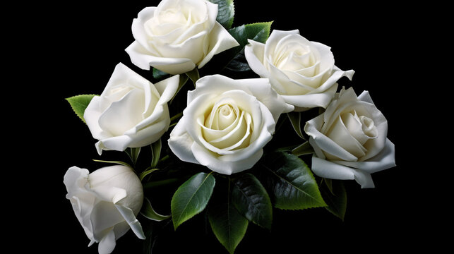 White black rose