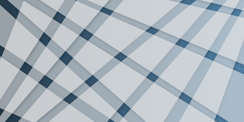 Abstract design with White texture of soft woven leather background. Modern with geometric pattern of rhombuses in gradient with soft light grey strict shadows as border. Pattern of seamless design