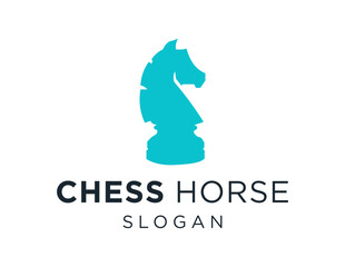 The logo design is about Chess Horse and was created using the Corel Draw 2018 application with a white background.