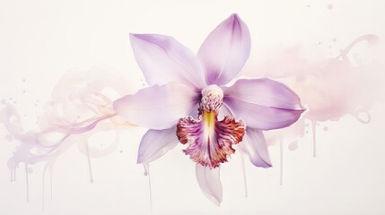 A single orchid drawn with fluid, graceful lines to capture its exotic beauty.