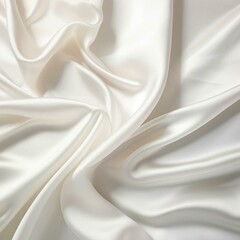Silk Light Beige Textile Background. Generative AI. Artificial Intelligence Art.  