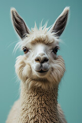 Fototapeta premium Portrait of a alpaca