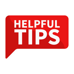 Helpful Tips In Red Rectangle Shape For Information Knowledge Announcement Social Media Guidance
