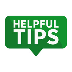 Helpful Tips In Green Rectangle Shape For Information Knowledge Announcement Social Media Guidance
