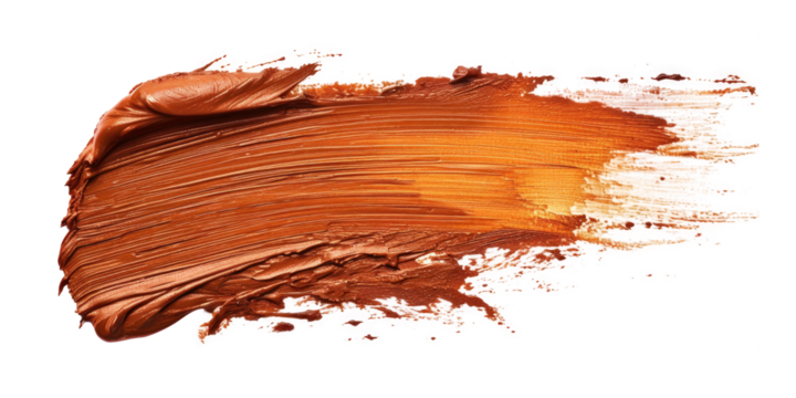 A poo smear isolated on transparent background.