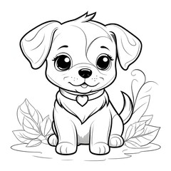 Cute funny chihuahua dog. Adult coloring book page in mandala style.
