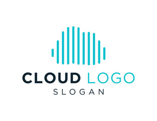 The logo design is about Cloud and was created using the Corel Draw 2018 application with a white background.