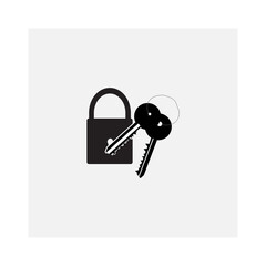 keys and locks vector-style icon collection  Padlock symbol collection. Security symbol.