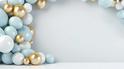 Obraz na płótnie Canvas Whimsical Balloon Garland Decorations for Joyful Occasions - Vibrant Colors and Creative Designs to Elevate Your Celebrations!