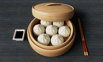 한국 음식 만두 Korean Food Mandu Dumpling