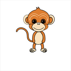Cute monkey doodle