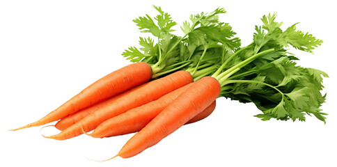 Delicious carrots cut out