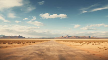 Endless road driving drives drive empty desert landscape